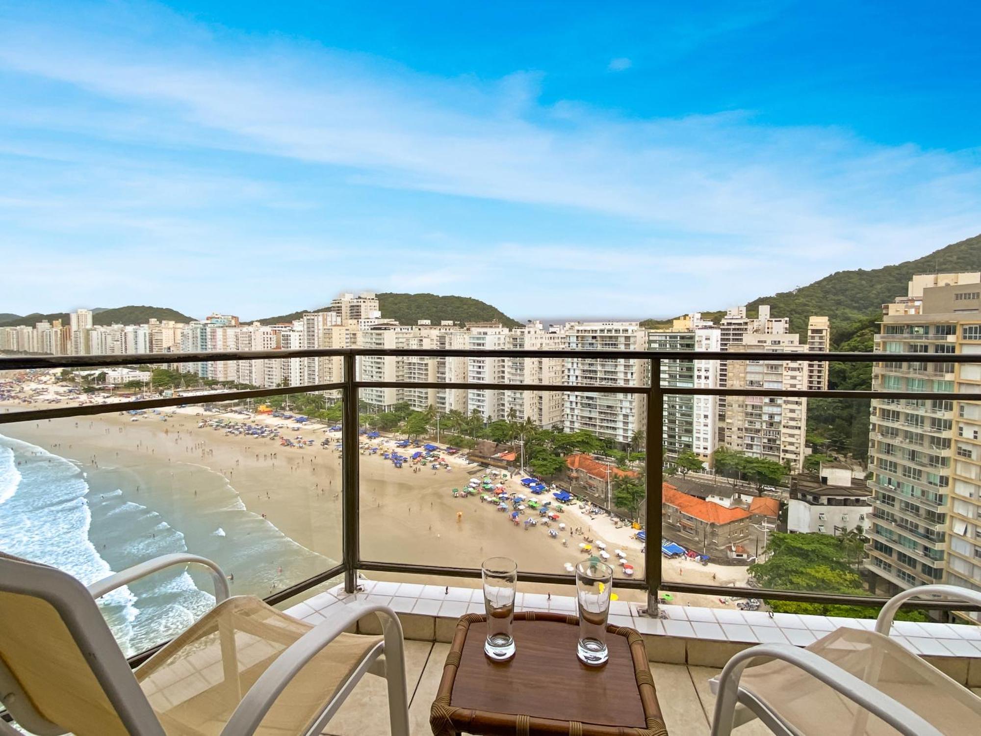 Vista Incrivel Beira-Mar Espacoso 4 Qts Ac Guaruja Luaran gambar